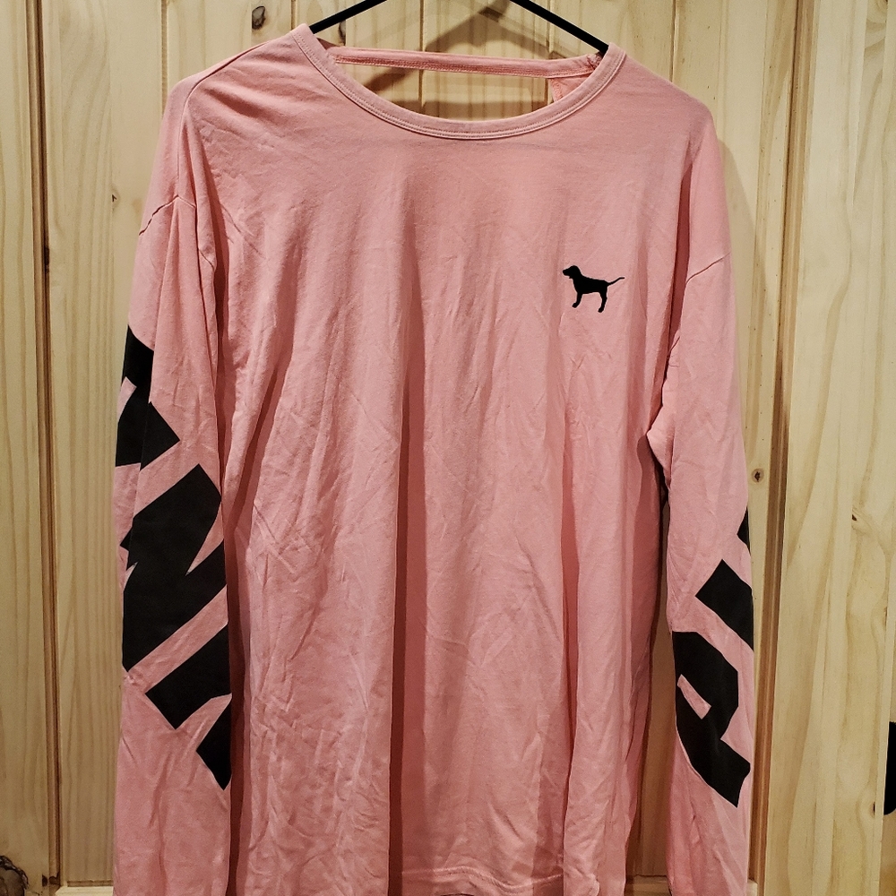 PINK Long Sleece Tee | L
